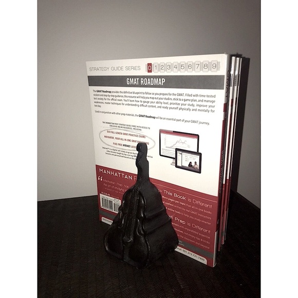 Set of 2 Heavy Bookends, Upright Bass Instrument, Decorative, Patina Finish - Picture 3 of 12